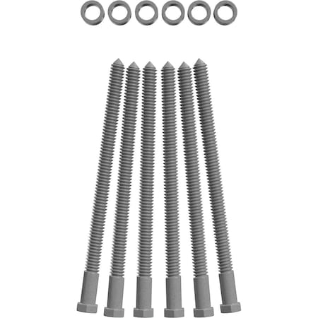 Ekena Millwork Premium 1/2" Barn Door Flat Track Extension Hardware for 2 1/4" Door, Flint Gray GB60015EFG